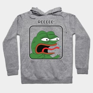 Reeeee! - Pepe Angry Hoodie